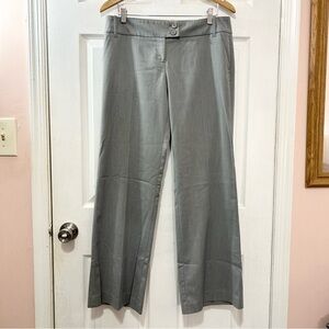 New York & Company Women's Gray Stretch Bootcut Trousers Pants Career Size 10